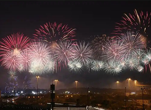 舒兰市焰火晚会